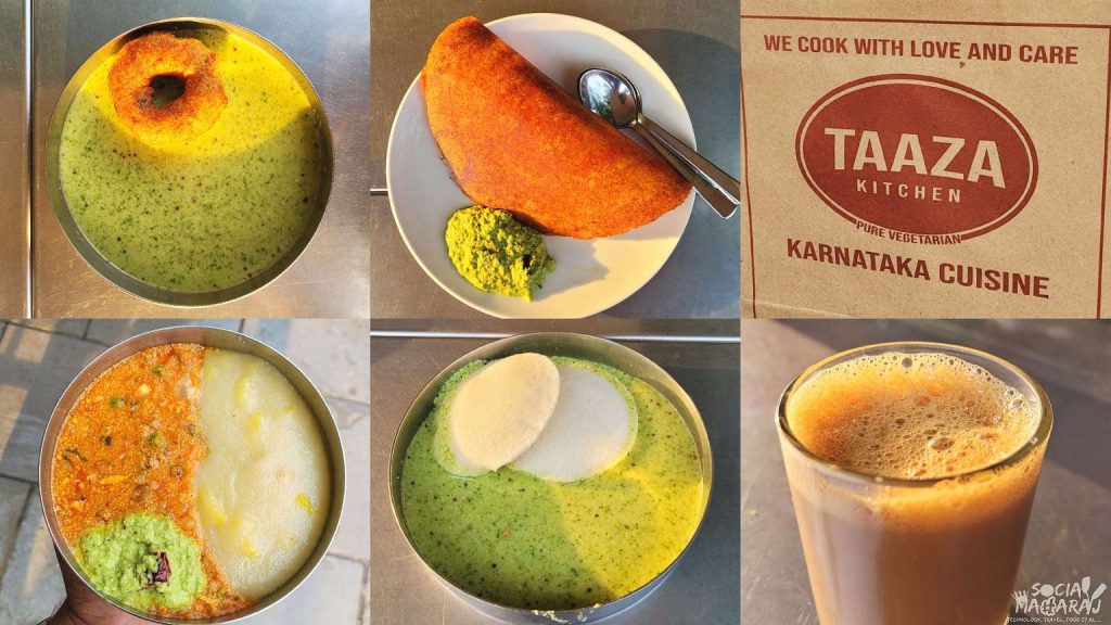 Bengaluru style breakfast at Taaza Kitchen
