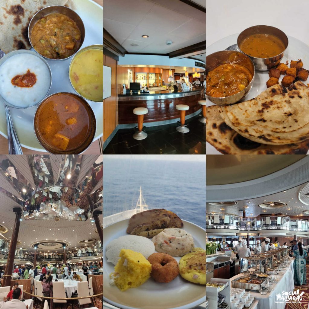 Average food on board the Cordelia Cruise