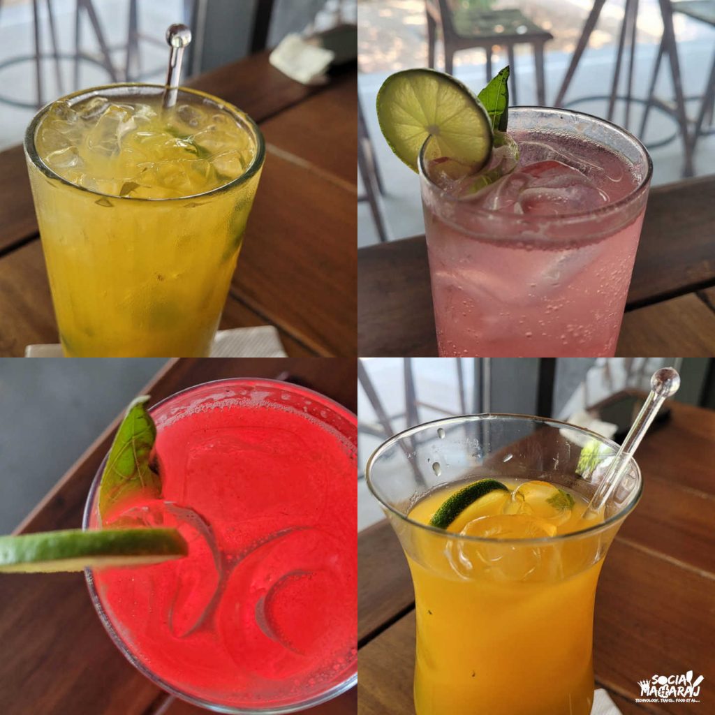 Variety of mocktails at Zero40 Gachibowli