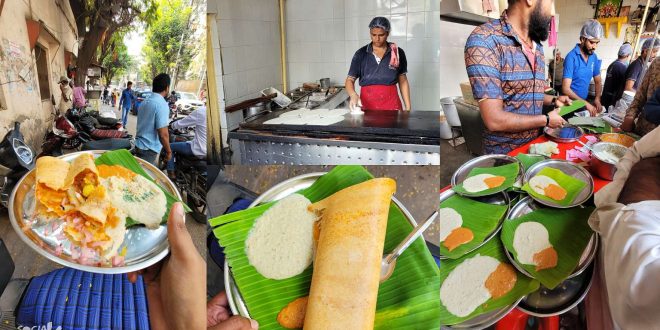 Dosas at Pragathi Tiffin Center