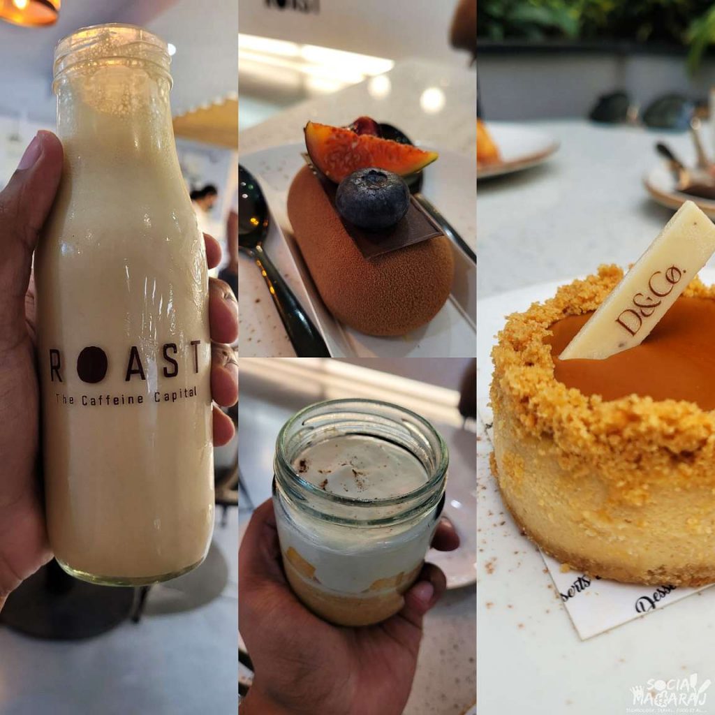 Delectable desserts, cheese cake and lotus biscoff