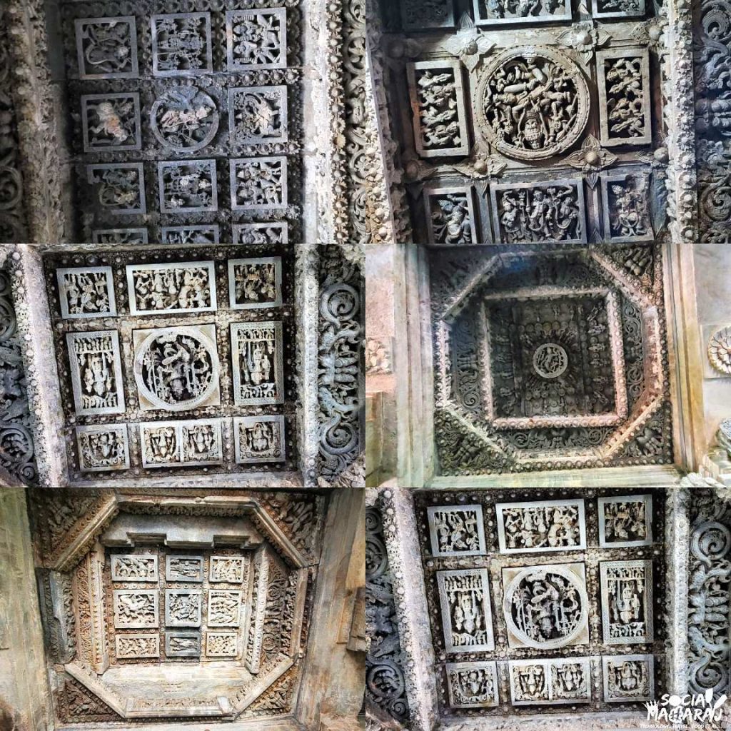 Awe-inspiring ceilings at Hoysaleshwara Temple