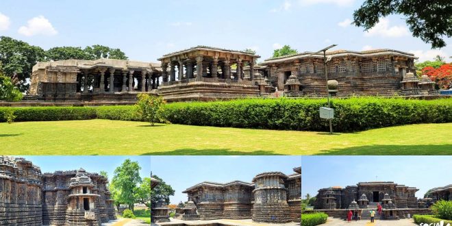 Beautiful Hoysaleshwara Temple complex