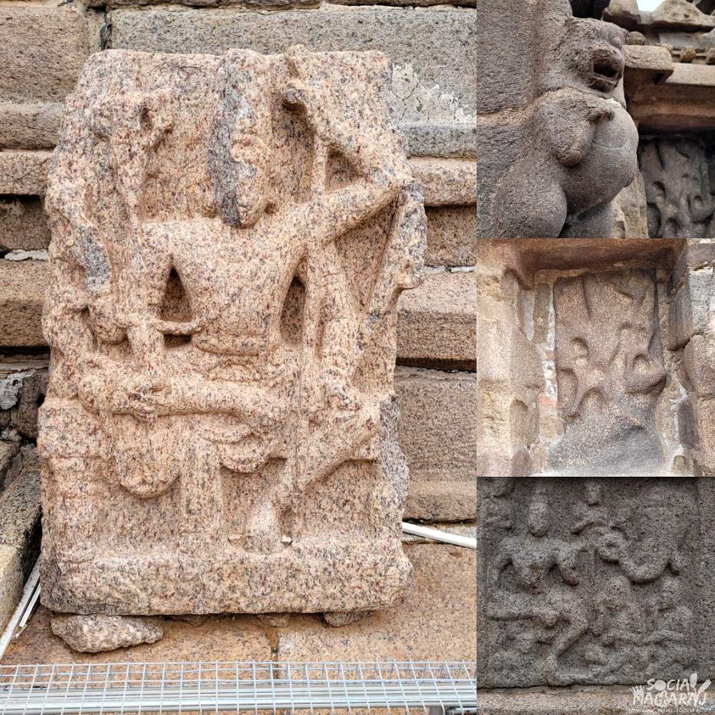 Carved stones from the Shore Temple