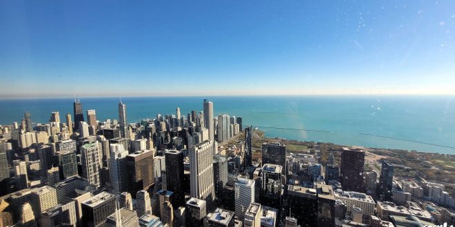 Chicago from 103rd floor - Skydeck Chicago