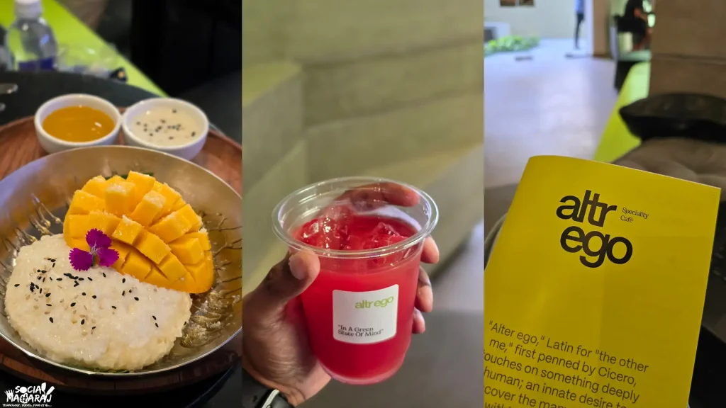 Mango Sticky Rice at Altr Ego Cafe.