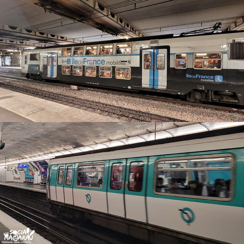 RER 열차 vs 파리 지하철