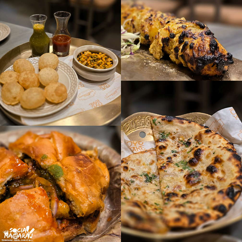 Pani Puri, Balochi Aloo, Kulche and Bun Samosa