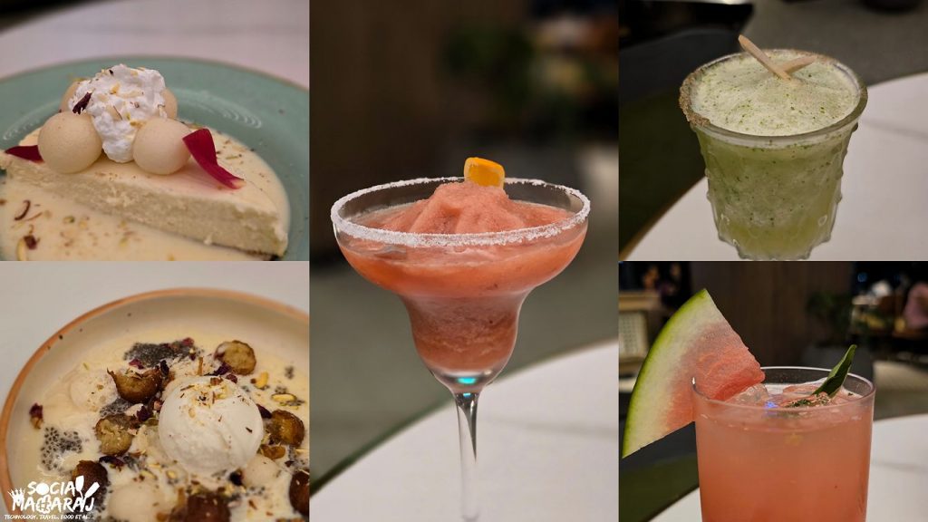 Refreshing mocktails and delicious desserts.