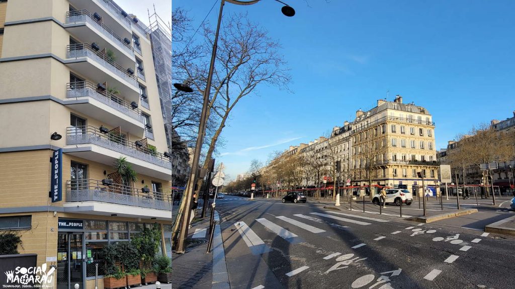 Location of The People Hostel, Bercy, Paris.