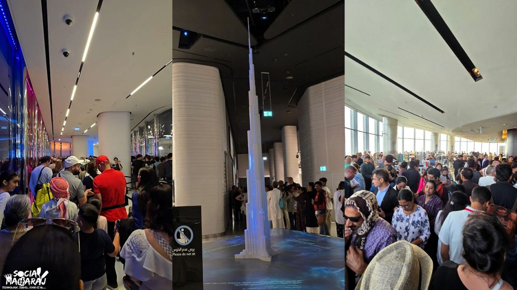 Crowd at Burj Khalifa