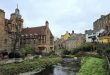 Picturesque Dean Village with colorful buildings