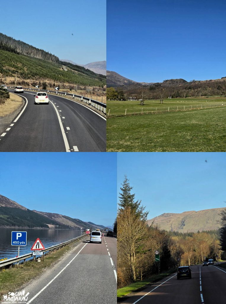 Beautiful roads in Scotland