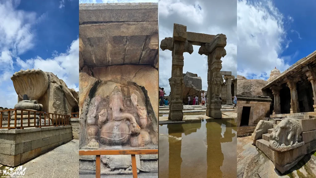 Shiva Ling and Ganpati in the temple complex