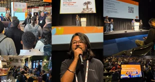 Me speaking at KubeCon Amsterdam