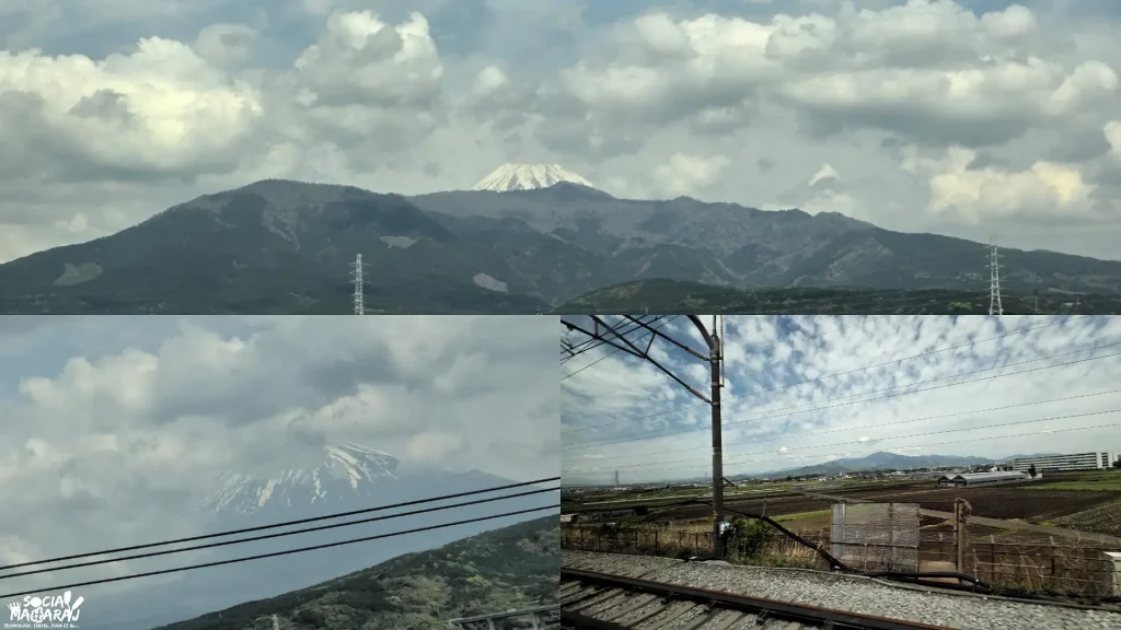 Mt. Fuji from Shinkansen - Tokyo to Kyoto