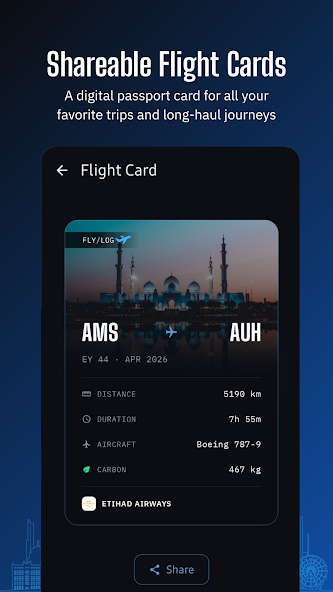 Flight Cards on FlyLog.